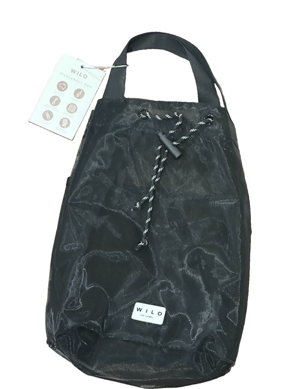 NWT Wilo The Label Black Pickleball Bag